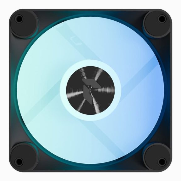 APNX FP1-RQ 120 ventilátor, PWM, ARGB, fordított légáramlás, fekete
