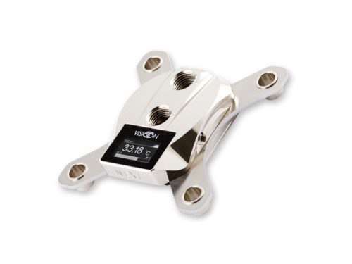 Aqua Computer cuplex kryos NEXT VARIO with VISION LGA 2011(-v3)/2066 - Nikkel/Nikkel