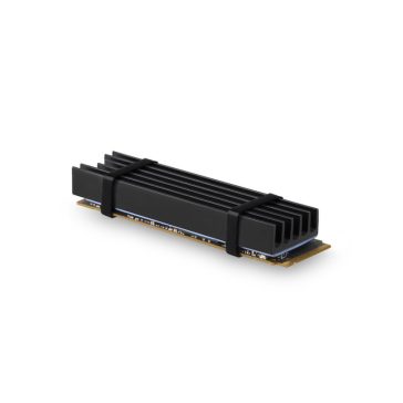 SSD hűtő Axagon M.2 2280 NVMe 10mm hűtőborda fekete