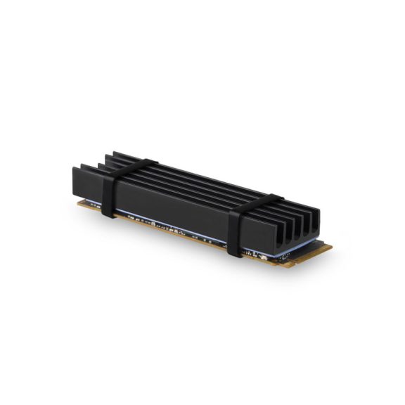 SSD hűtő Axagon M.2 2280 NVMe 10mm hűtőborda fekete