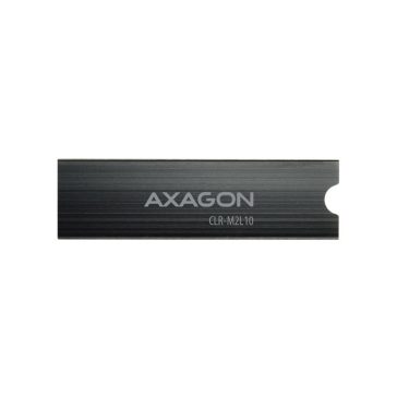 SSD hűtő Axagon M.2 2280 NVMe 10mm hűtőborda fekete
