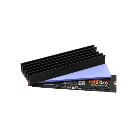 SSD hűtő Axagon M.2 2280 NVMe 10mm hűtőborda fekete