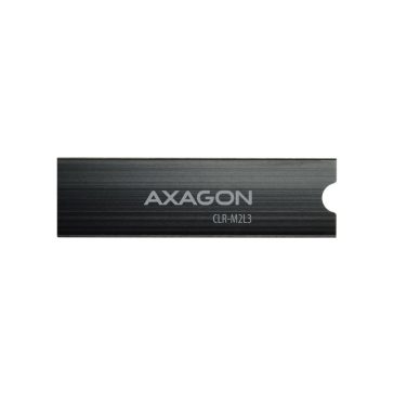 SSD hűtő Axagon M.2 2280 NVMe 3mm hűtőborda fekete