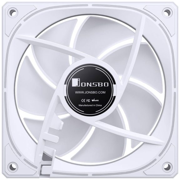 Jonsbo FR-505 ventilátor, 120mm, PWM, ARGB, Infinity Mirror effekt, fehér