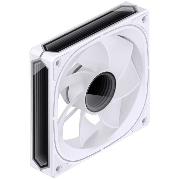 Jonsbo FR-505 ventilátor, 120mm, fordított légáramlás, PWM, ARGB, Infinity Mirror effekt, fehér