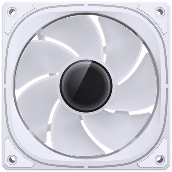 Jonsbo FR-505 ventilátor, 120mm, fordított légáramlás, PWM, ARGB, Infinity Mirror effekt, fehér