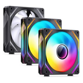   Jonsbo ZL-120B 3db-os ventilátor szett, PWM, ARGB, daisy-chain, fekete