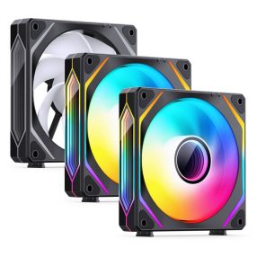   Jonsbo ZL-120BR 3db-os ventilátor szett, fordított légáramlás, PWM, ARGB, fekete