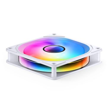 Jonsbo FR-606W ventilátor, PWM, ARGB, 120mm, fehér