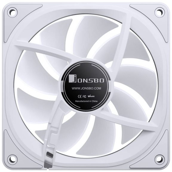 Jonsbo FR-606W ventilátor, PWM, ARGB, 120mm, fehér