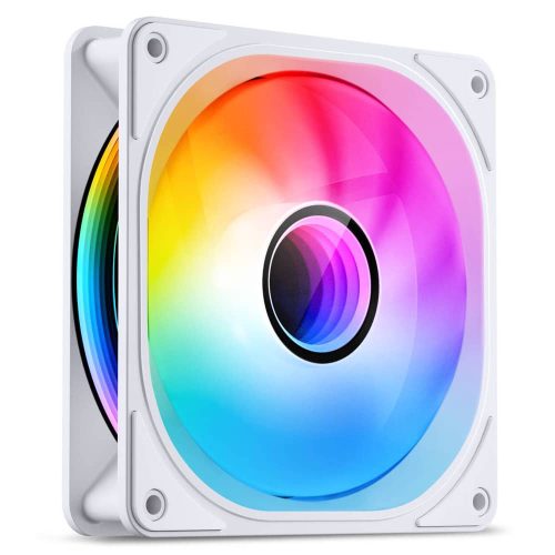 Jonsbo FR-606WR ventilátor, fordított légáramlás, PWM, ARGB, fehér