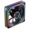 Jonsbo ZA-120BR ventilátor, 120mm, fordított légáramlás, PWM, ARGB, fekete