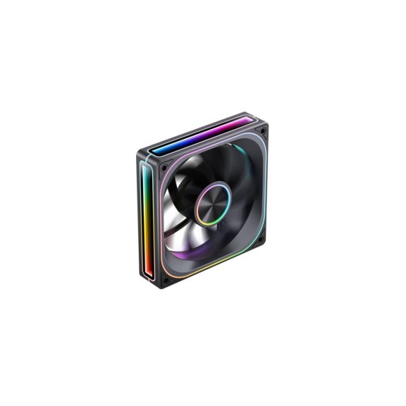 Jonsbo ZA-120BR ventilátor, 120mm, fordított légáramlás, PWM, ARGB, fekete