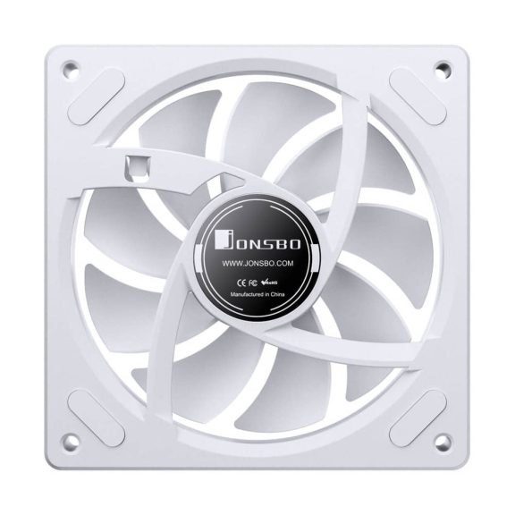Jonsbo ZA-120W ventilátor, 120mm, PWM, ARGB, fehér