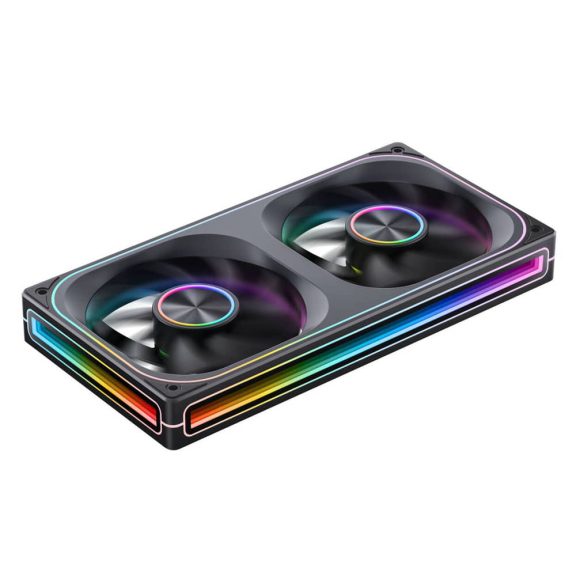 Jonsbo ZA-240 ventilátor, 240mm, PWM, ARGB, infinity mirror effekt, fekete