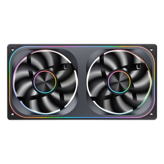 Jonsbo ZA-240 ventilátor, 240mm, PWM, ARGB, infinity mirror effekt, fekete