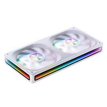   Jonsbo ZA-240 ventilátor, 240mm, PWM, ARGB, infinity mirror effekt, fehér