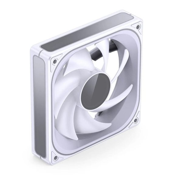 Jonsbo ZB-120W 120mm ARGB PWM ventilátor, 2400RPM, alumínium keret, fehér