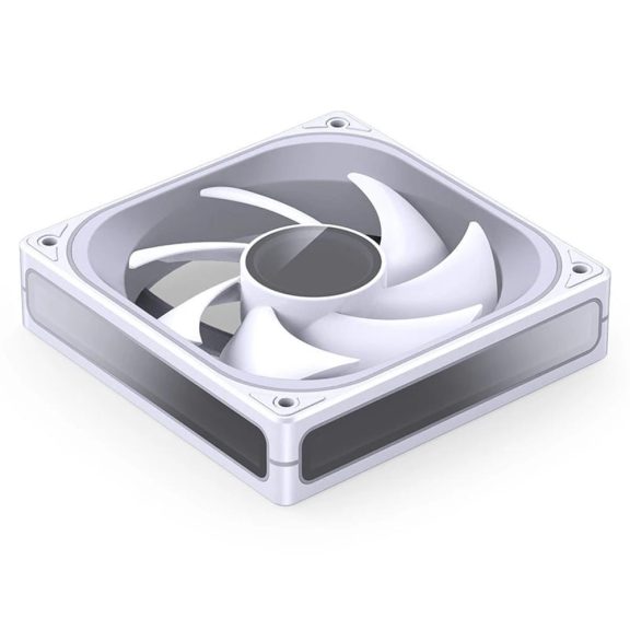 Jonsbo ZB-120W 120mm ARGB PWM ventilátor, 2400RPM, alumínium keret, fehér