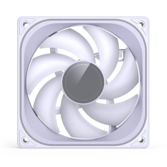 Jonsbo ZB-120W 120mm ARGB PWM ventilátor, 2400RPM, alumínium keret, fehér