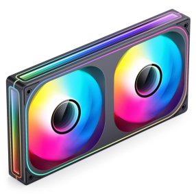   Jonsbo ZB-240 házventilátor, fordított légáramlás, Infinity Mirror, 240mm ARGB PWM, fekete 