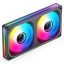 Jonsbo ZB-240 házventilátor, fordított légáramlás, Infinity Mirror, 240mm ARGB PWM, fekete 