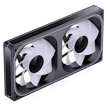   Jonsbo ZB-240 házventilátor, fordított légáramlás, Infinity Mirror, 240mm ARGB PWM, fekete 