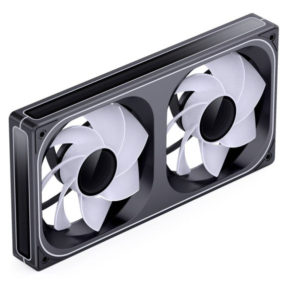 Jonsbo ZB-240 házventilátor, fordított légáramlás, Infinity Mirror, 240mm ARGB PWM, fekete 