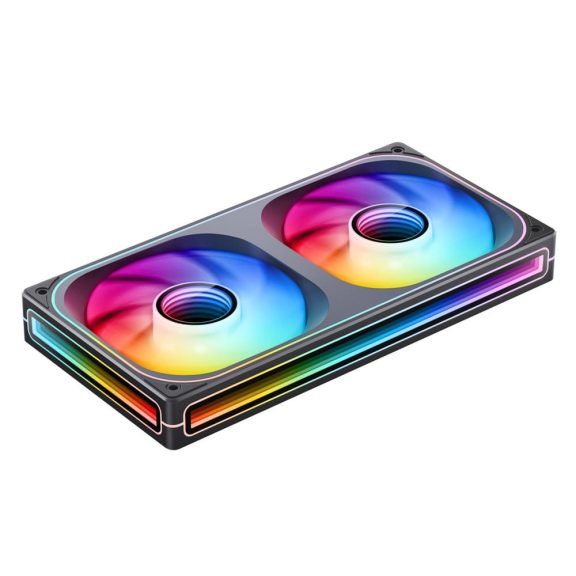 Jonsbo ZB-240 házventilátor, fordított légáramlás, Infinity Mirror, 240mm ARGB PWM, fekete 