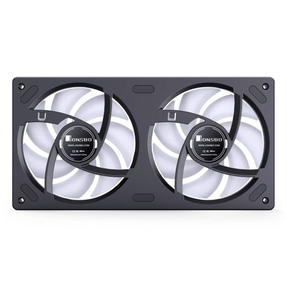 Jonsbo ZB-240 házventilátor, fordított légáramlás, Infinity Mirror, 240mm ARGB PWM, fekete 