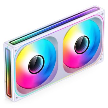   Jonsbo ZB-240 házventilátor, fordított légáramlás, Infinity Mirror, 240mm ARGB PWM, fehér