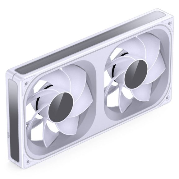 Jonsbo ZB-240 házventilátor, fordított légáramlás, Infinity Mirror, 240mm ARGB PWM, fehér