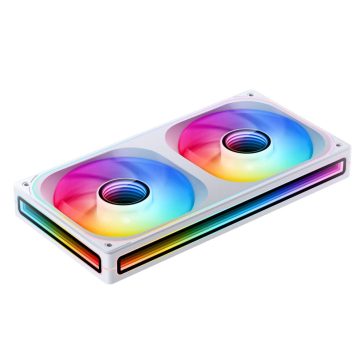  Jonsbo ZB-240 házventilátor, fordított légáramlás, Infinity Mirror, 240mm ARGB PWM, fehér