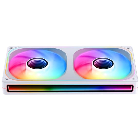 Jonsbo ZB-240 házventilátor, fordított légáramlás, Infinity Mirror, 240mm ARGB PWM, fehér