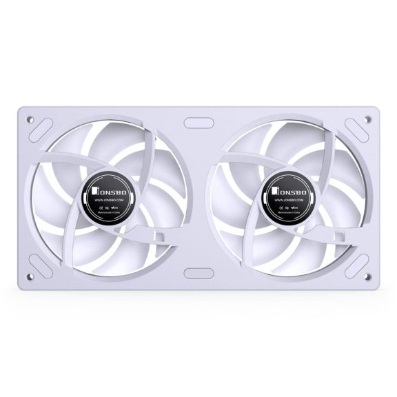 Jonsbo ZB-240 házventilátor, fordított légáramlás, Infinity Mirror, 240mm ARGB PWM, fehér