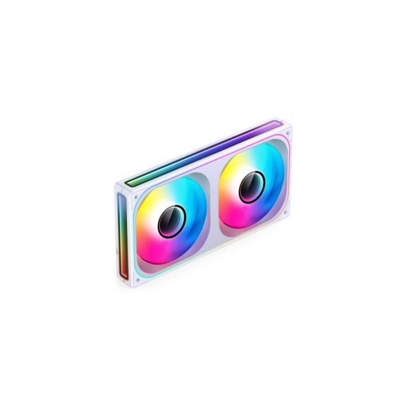 Jonsbo ZB-240 házventilátor, fordított légáramlás, Infinity Mirror, 240mm ARGB PWM, fehér