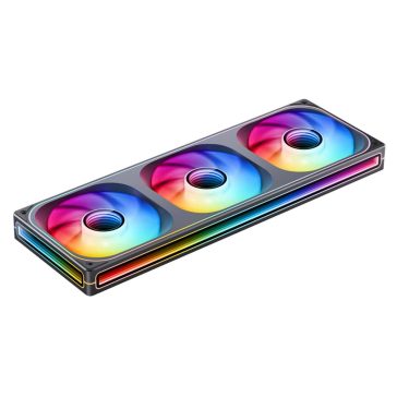  Jonsbo ZB-360 Reverse Blade házventilátor, fordított légáramlás, 360 mm, PWM, ARGB világítás, fekete