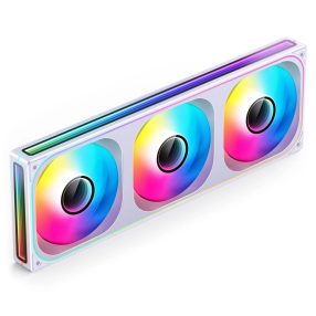   Jonsbo ZB-360 Reverse Blade házventilátor, fordított légáramlás, 360 mm, PWM, ARGB világítás, fehér