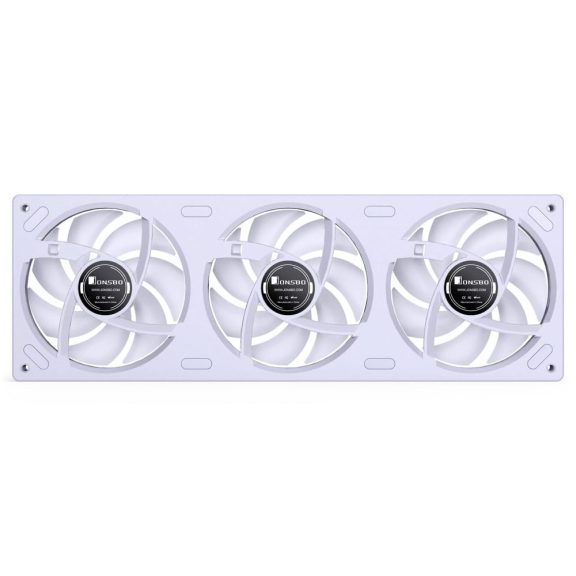 Jonsbo ZB-360 Reverse Blade házventilátor, fordított légáramlás, 360 mm, PWM, ARGB világítás, fehér