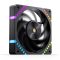 Jonsbo HF2-120B 120mm ARGB PWM ventilátor, 2200RPM, fekete