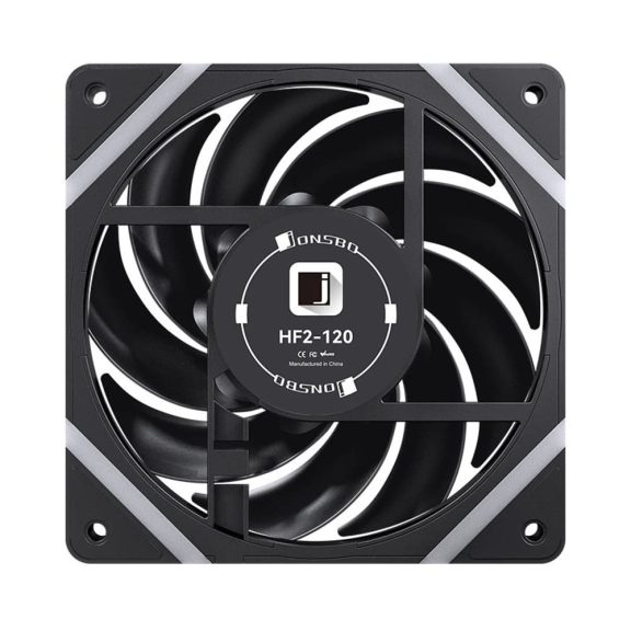 Jonsbo HF2-120B 120mm ARGB PWM ventilátor, 2200RPM, fekete