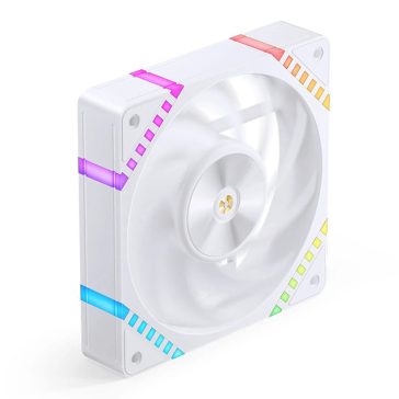 Jonsbo HF2-120W 120mm ARGB PWM ventilátor, 2200RPM, fehér