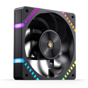   Jonsbo HF2-120BR 120mm ARGB PWM ventilátor, fordított lapátos, fekete