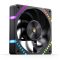 Jonsbo HF2-120BR 120mm ARGB PWM ventilátor, fordított lapátos, fekete