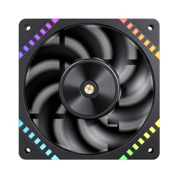 Jonsbo HF2-120BR 120mm ARGB PWM ventilátor, fordított lapátos, fekete