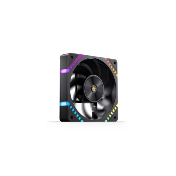 Jonsbo HF2-120BR 120mm ARGB PWM ventilátor, fordított lapátos, fekete