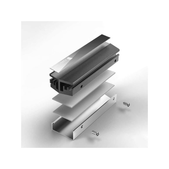 SSD hűtő Jonsbo M.2 GREY NVMe hűtőborda Szürke