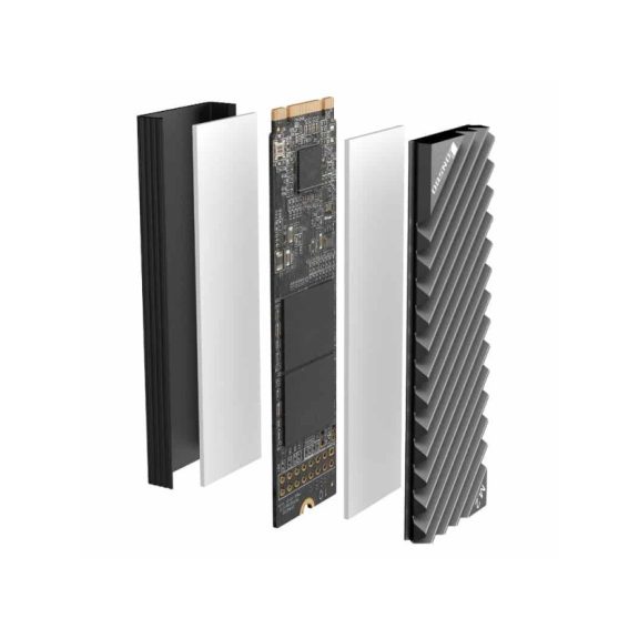 SSD hűtő Jonsbo M.2-3 NVMe hűtőborda Szürke