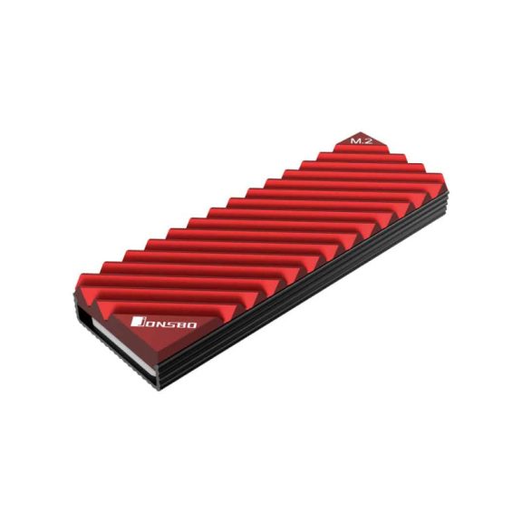 SSD hűtő Jonsbo M.2-3 NVMe hűtőborda Piros