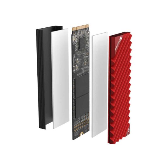 SSD hűtő Jonsbo M.2-3 NVMe hűtőborda Piros